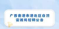 广西贵港市港北区自然资源局招聘公告