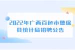 广西百色市田东县人力资源和社会保障局招聘公告