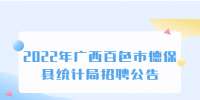 2022年广西百色市德保县统计局招聘公告